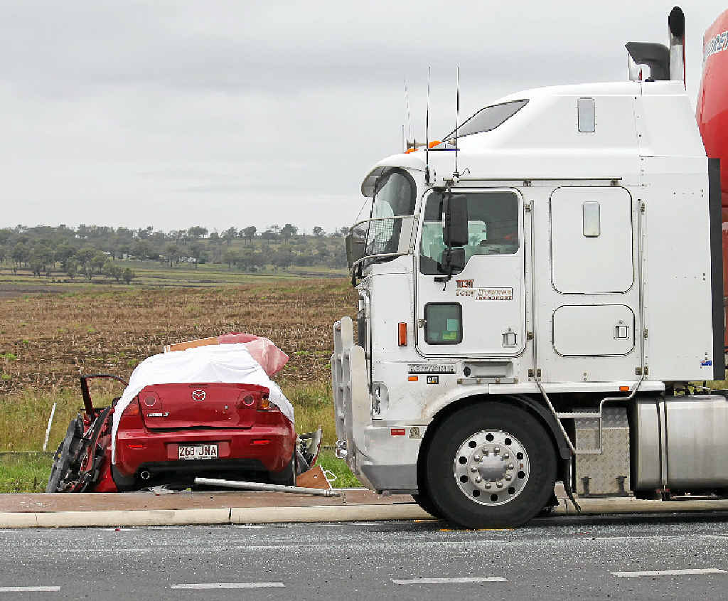 FATAL CRASH: The horror crash at the Eight Mile in 2011 that killed Assumption College teacher Jane Ezzy.